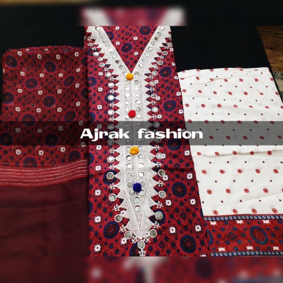 ajrak suit design