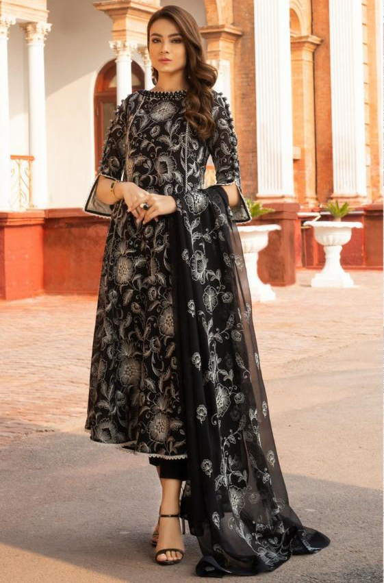 Piece Embroidered Linen Dress 