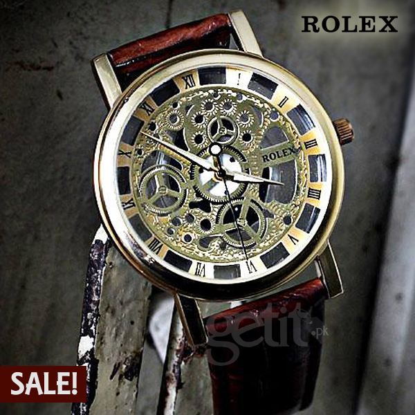 Rolex Skeleton Roman Automatic Watch 