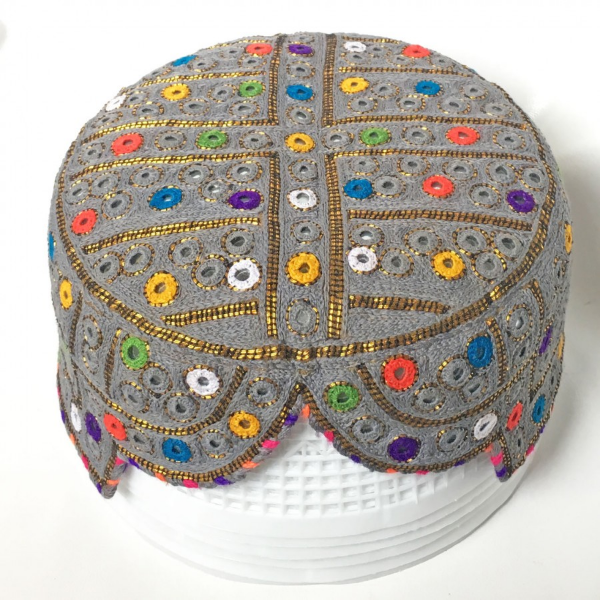 Black Mutlicolor Bugti / Balochi Cap or 
